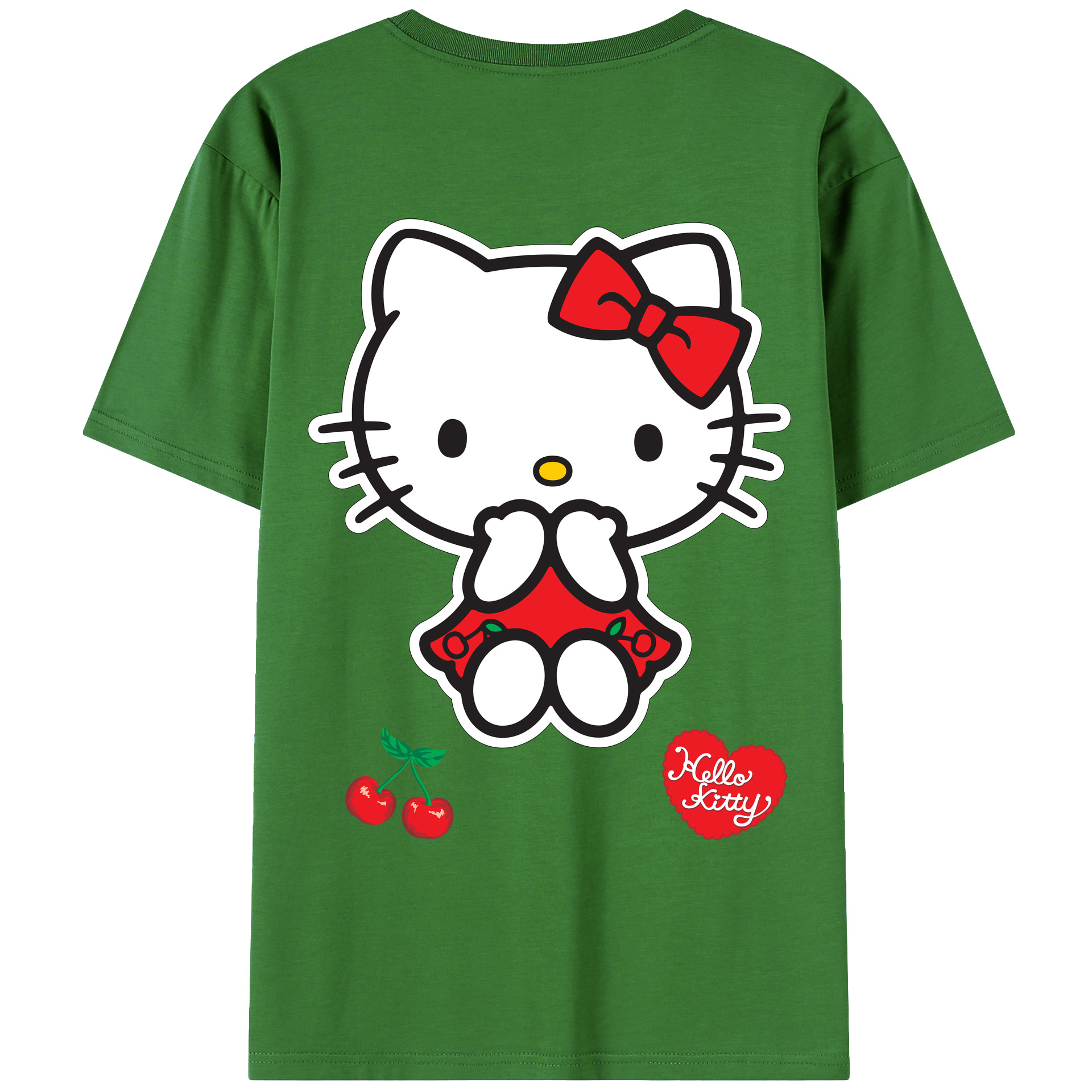 （画像用） Hello Kitty ハローキティ レディース半袖Tシャツ(バックプリント)